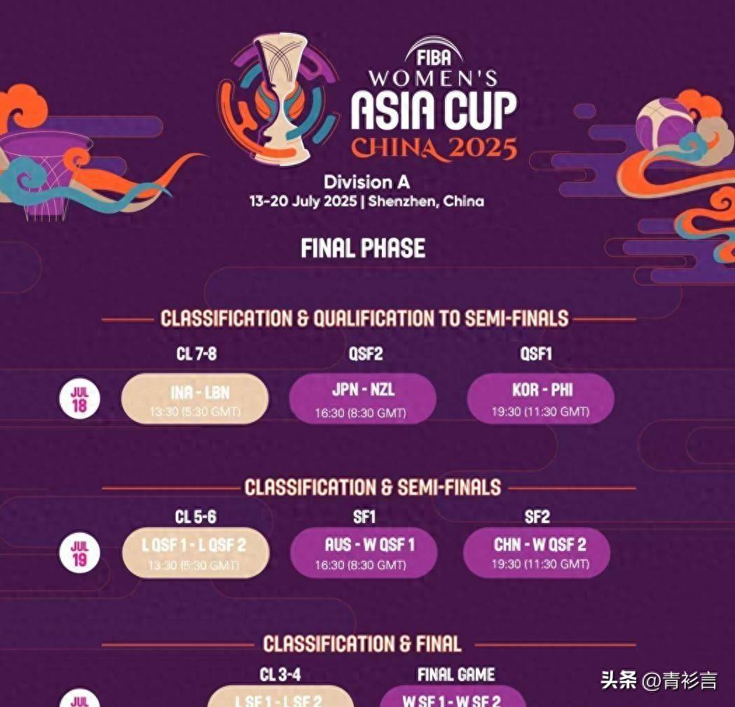 亚洲篮球赛赛程表出炉,球员备战集训 亚洲篮球赛赛程表出炉,球员备战集训